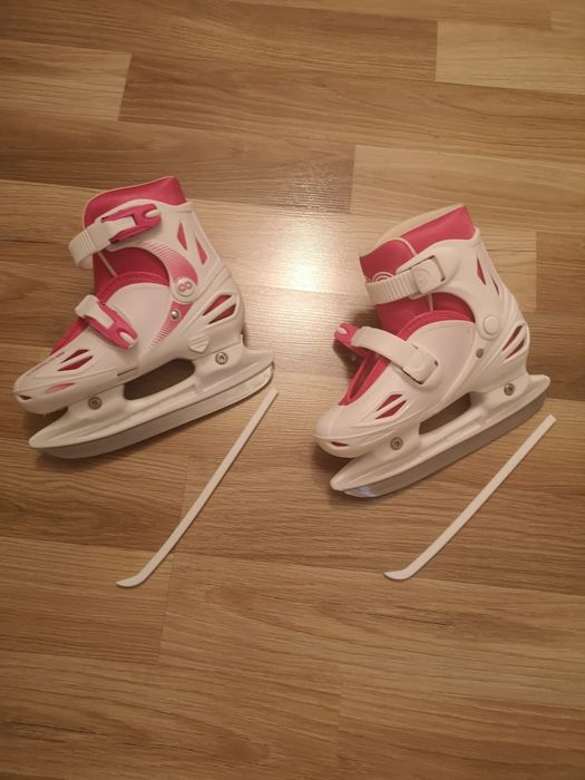 Patine gheata copii Cygnus Magic Girl 31-34 alb-roz