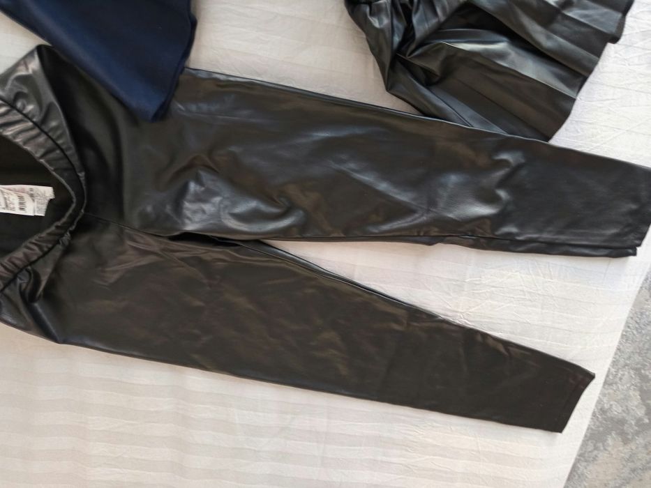 Lot haine fetita 10-11 ani 140-146 pantaloni piele fuste Cool Club