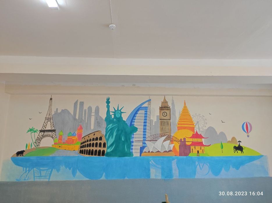 Deraza va devorlarga rasm chizish