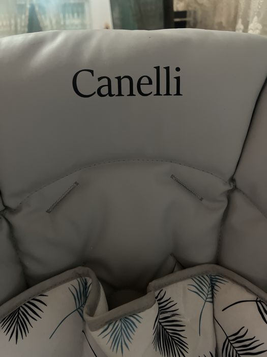 Canelli стульчик со столиком для кормления.Автоматические качели .