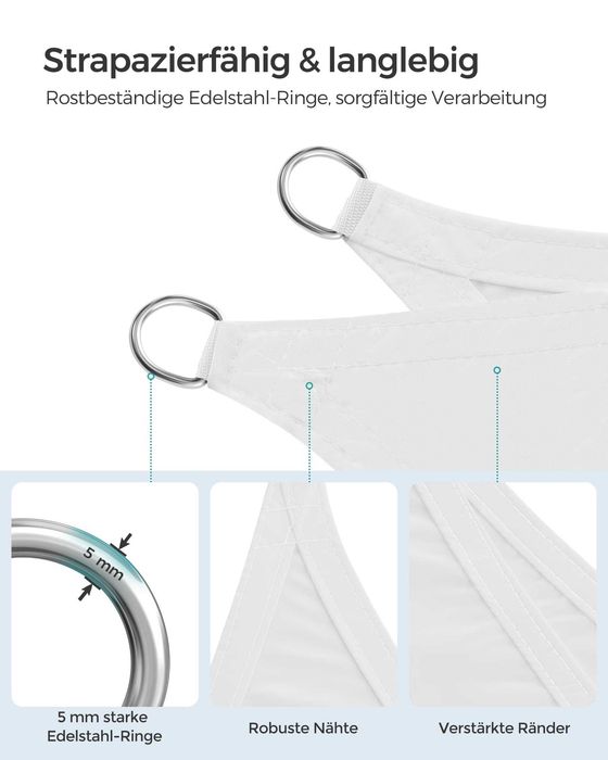 ULTIMELE MODELE - Vela solara, vela de umbrire triunghiulara, dreptunghiulara, parasolar, rezistente UV