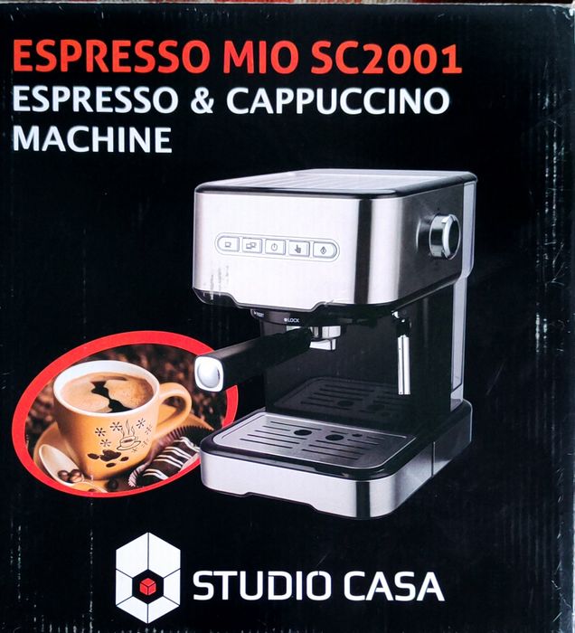 Expresor cafea Studio Casa Italia,putere mare,nou în cutie