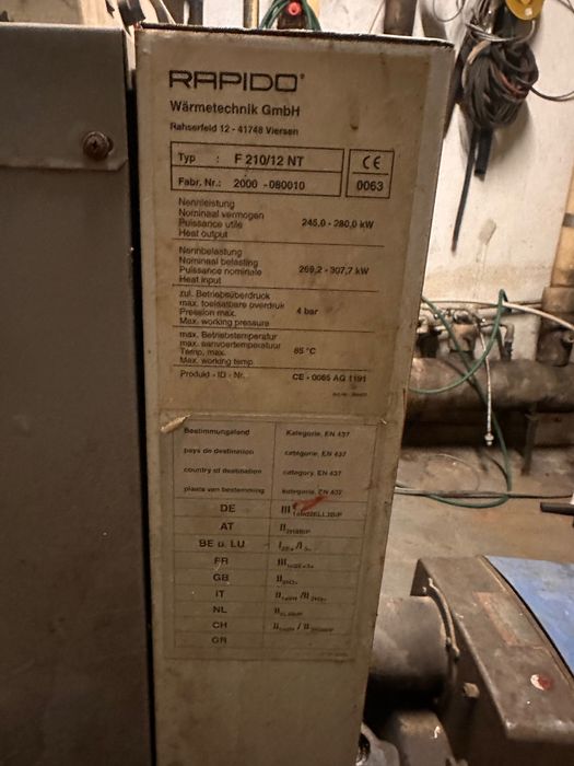 Дизелов котел RAPIDO 280 kW