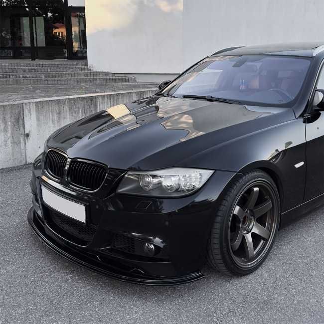 Grile Simple Bara Fata Nari BMW E90 E91 Facelift (2009-2012), Negru Lucios, Produse NOI