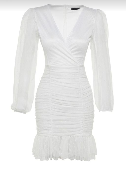 Rochie alba din dantela