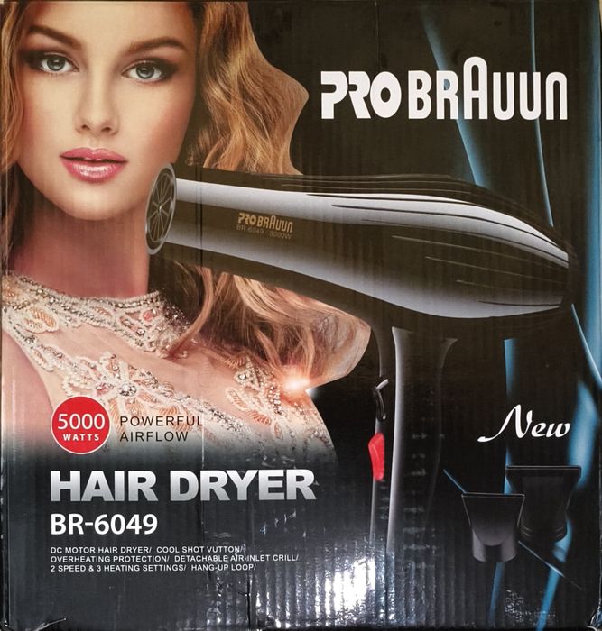 Профессиональный фен Pro Brauun модели BR-6049
