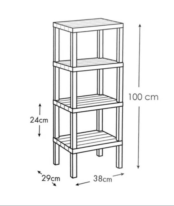 Етажерка в бял цвят ( 2  варианта )