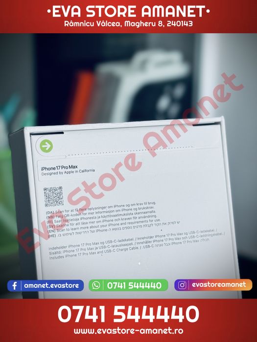 Apple iPhone 17 Pro Max Deep Blue 256GB Neverlocked + Adaptor 20W