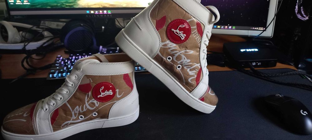 Christian Louboutin Louis Kraft High Top Trainers *ORIGINALI*