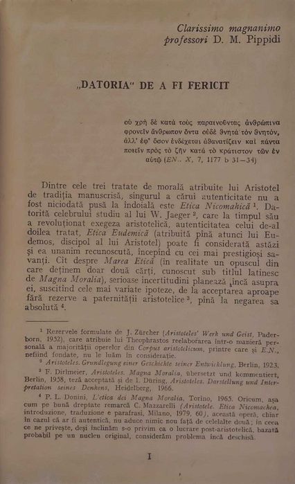 Etica nicomahică - Aristotel Colecția: Clasicii Filosofiei Universale