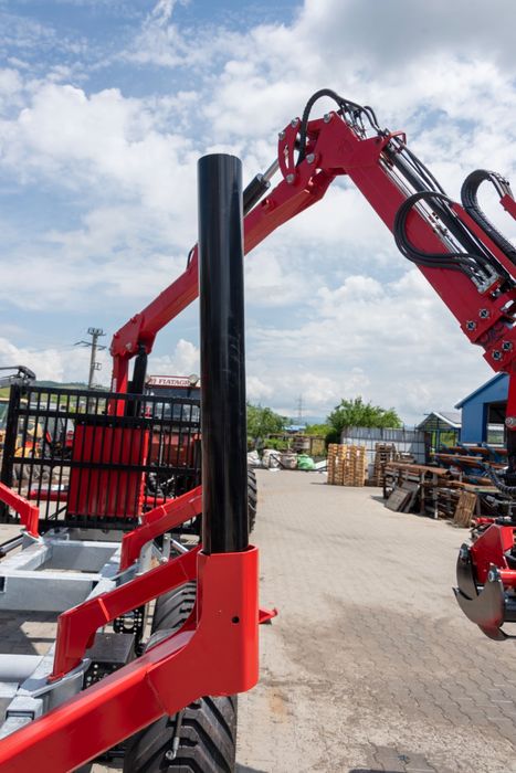 Remorca Forestier EIM 6, 8, 10, 12 tone macara 5, 6, 7, 7.5, 8 m