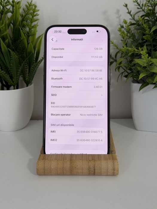 Iphone 15 pro 87% stare buna