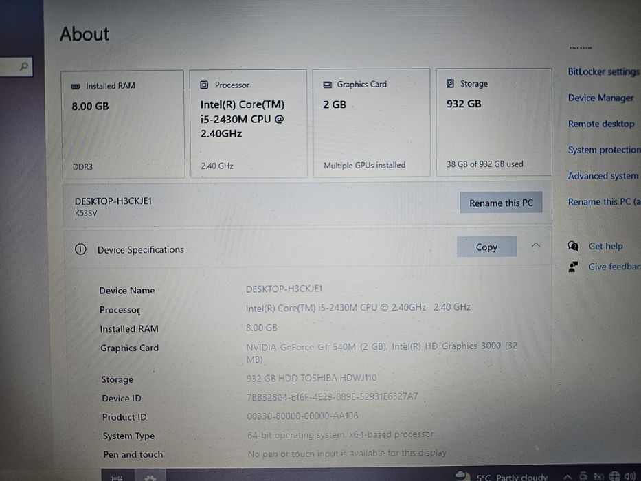 Лаптоп Asus K53S