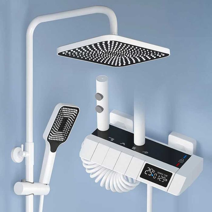 Модерен интелигентен термостатен душ с дисплей и LED подсветка