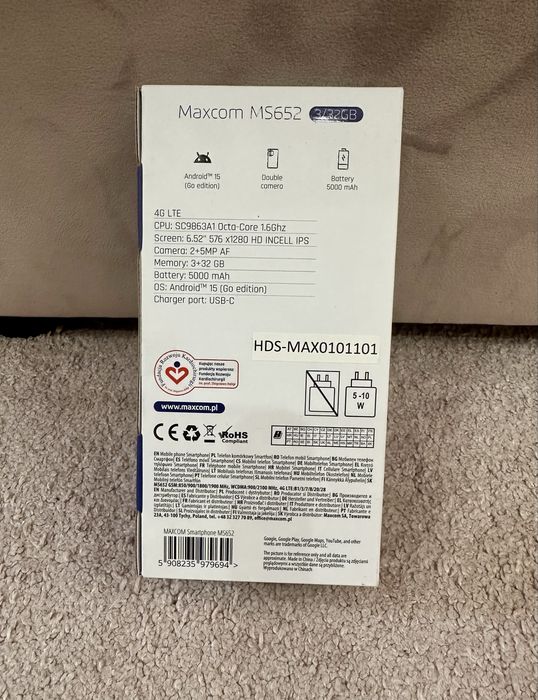 Smartphone  Maxcom MS 652 - sigilat -