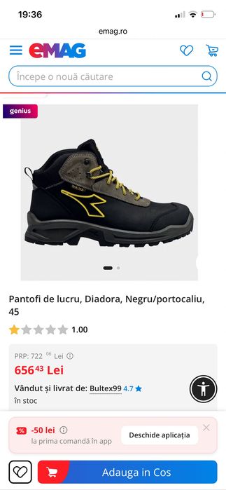 Vand bocanci lucru diadora barbatesti nr 40