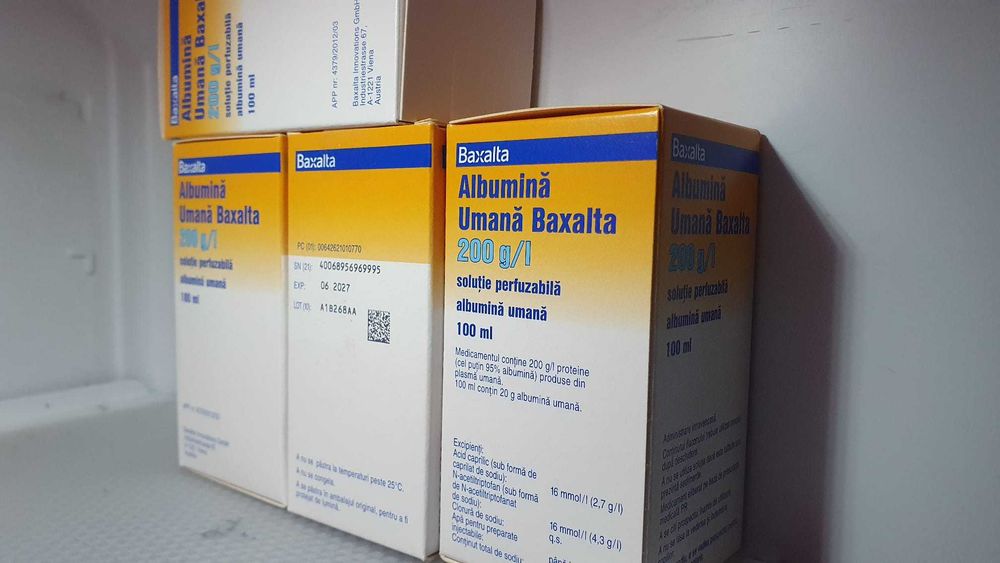 Vand supliment alimentar Albumina Umana 200g/l 100 ml nou/sigilat