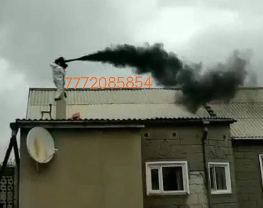 Чистка печных колодцев и труб с помощью