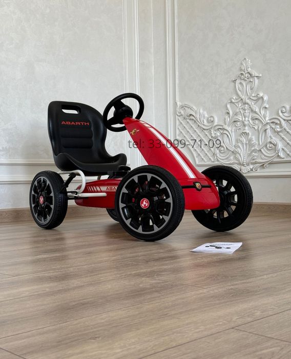 Детский Веломобиль педальный картинг Abarth | количество 9шт в наличии