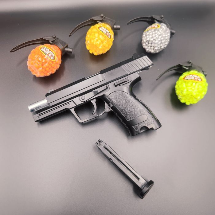 Пистолет металлический Аирсофт железный пистолет - Доставка