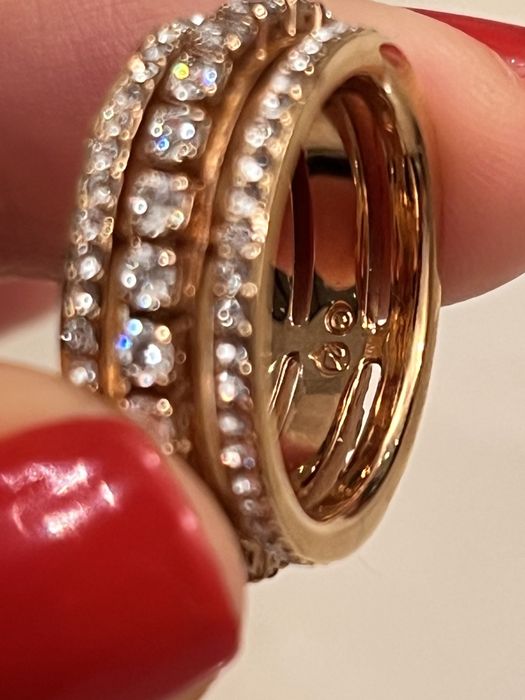 Inel Swarovski original-tip verigheta, nou, nepurtat, marime 52