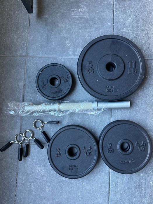 Чугунени тежести за дъмбел+ лост