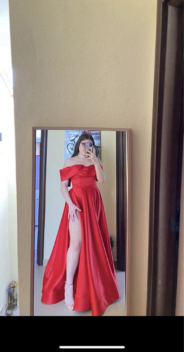 Rochie lunga din tafta