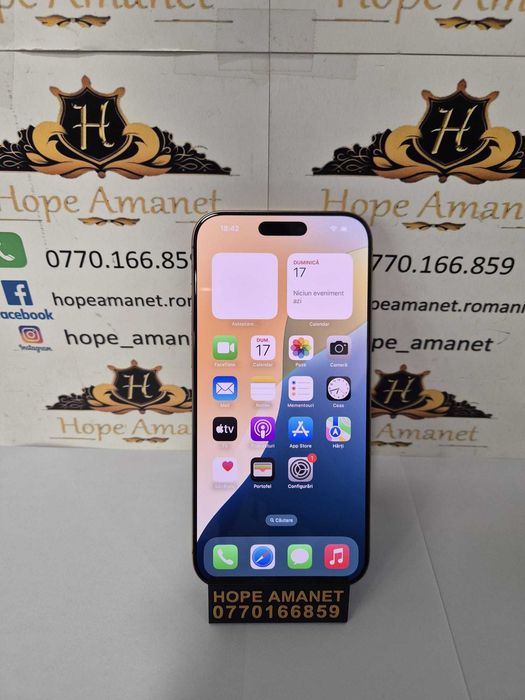 Hope Amanet P10/Iphone 16 Pro Max,256 GB / BATERIE 100% (202CIC )
