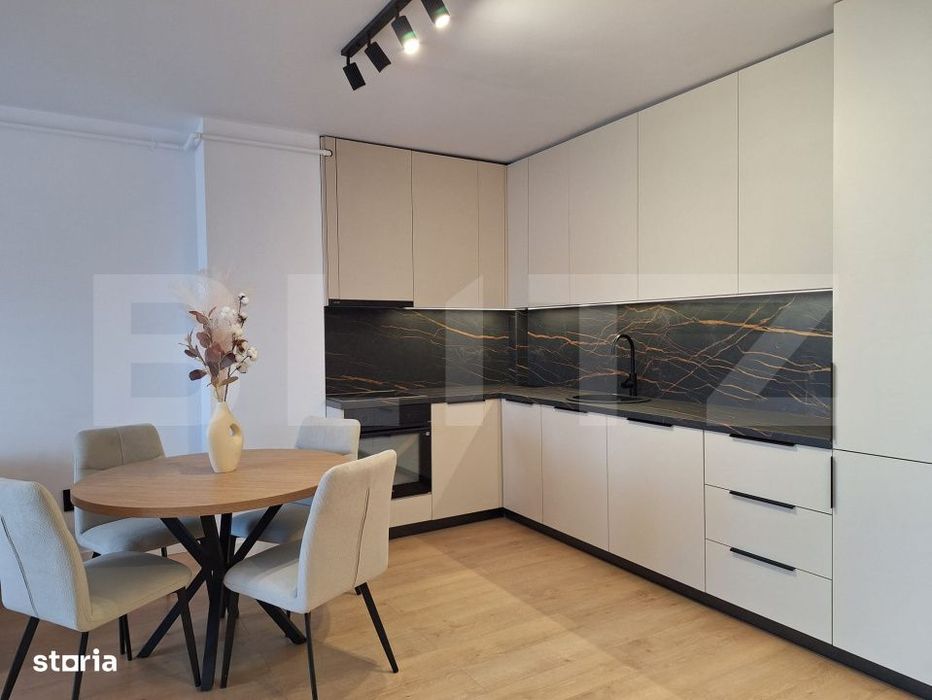 Apartament lux 2 camere 45 mp, terasa 10.50 mp, etaj intermediar, gara