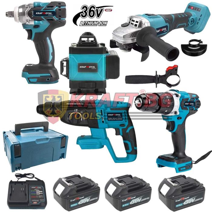 Перфоратор, Ъглошлайф, Гайковерт, Винтоверт и Лазерен Нивелир