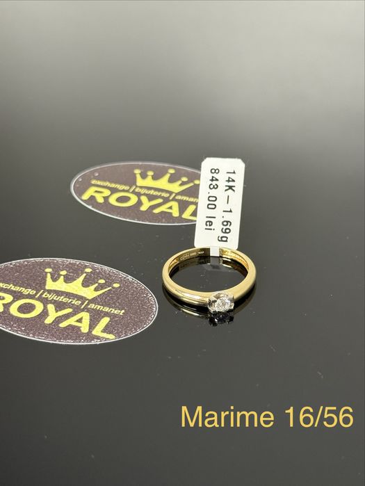 Bijuteria ROYAL : Inel AUR NOU 14K / 1.69 GR