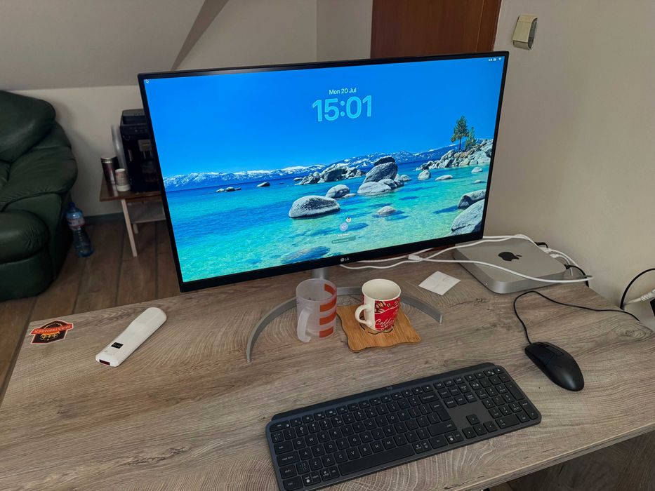 LG 27UL850-W 27″ 4K IPS USB-C 60W – перфектно състояние