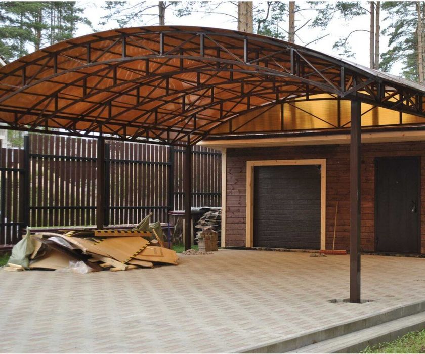 Навес Ворота На Заказ Изготовление Навесов НАВЕС Варота Орнату