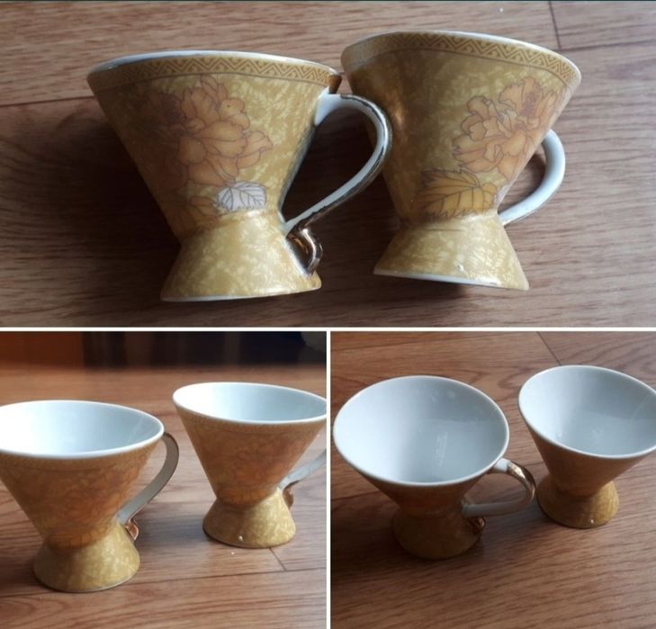 Чайник сахарницы чашки