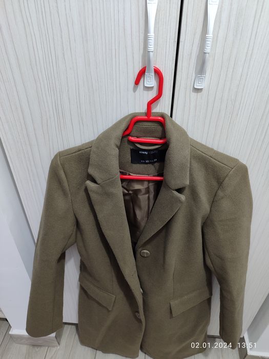 Palton verde închis