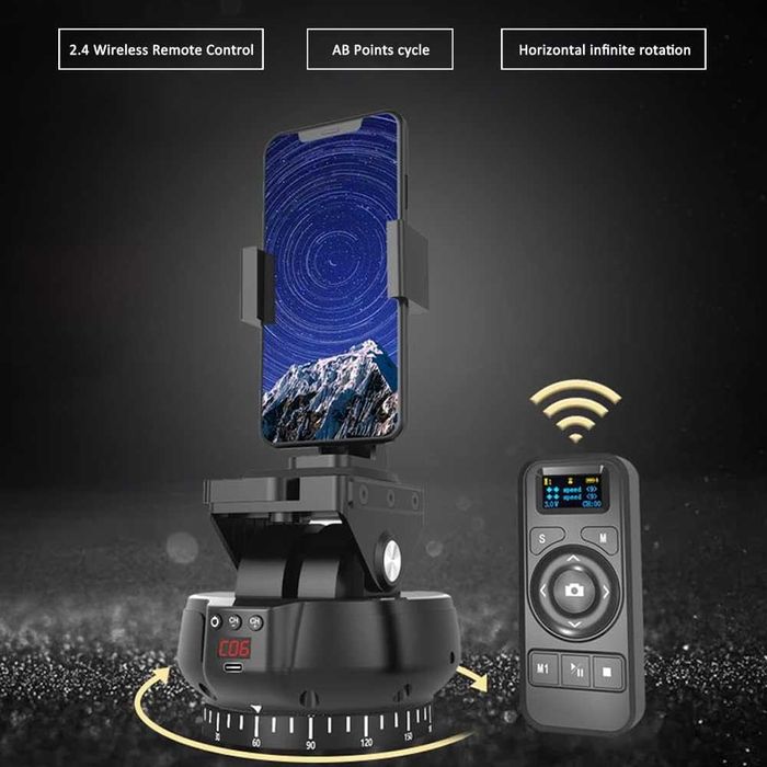 Въртяща се глава за фотоапарати/смартфони  с дистанционно  Mcoplus