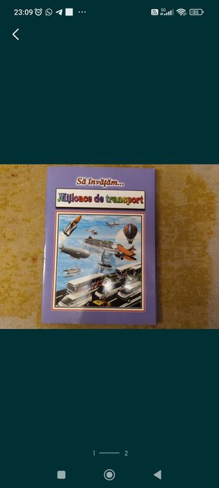 Sa invatam...Mijloace de transport-planse
Contine : 15 planse color
Fo