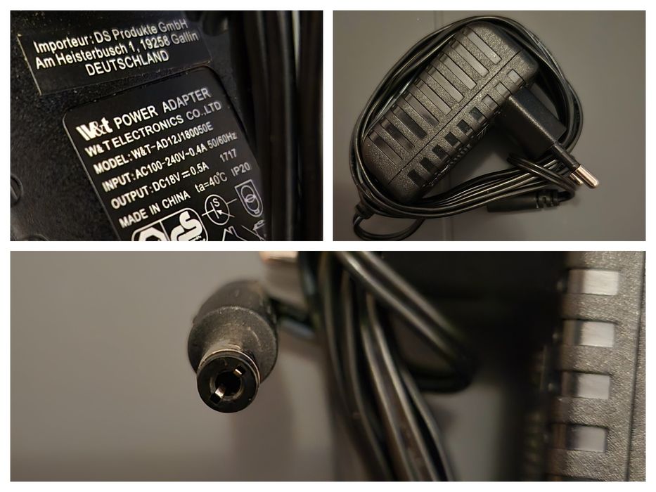 Alimentator adaptor W&T 18V - 0.5A incarcator AC/DC