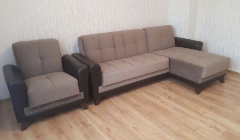Продам диван с креслом для гостиной Istikbal