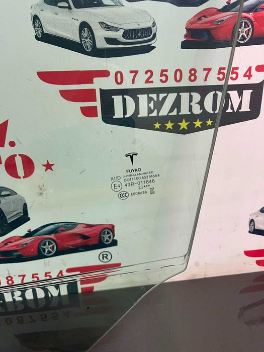 Geam usa dublu dreapta spate NOU 1666510-00-C Tesla Model Y (5YJY)