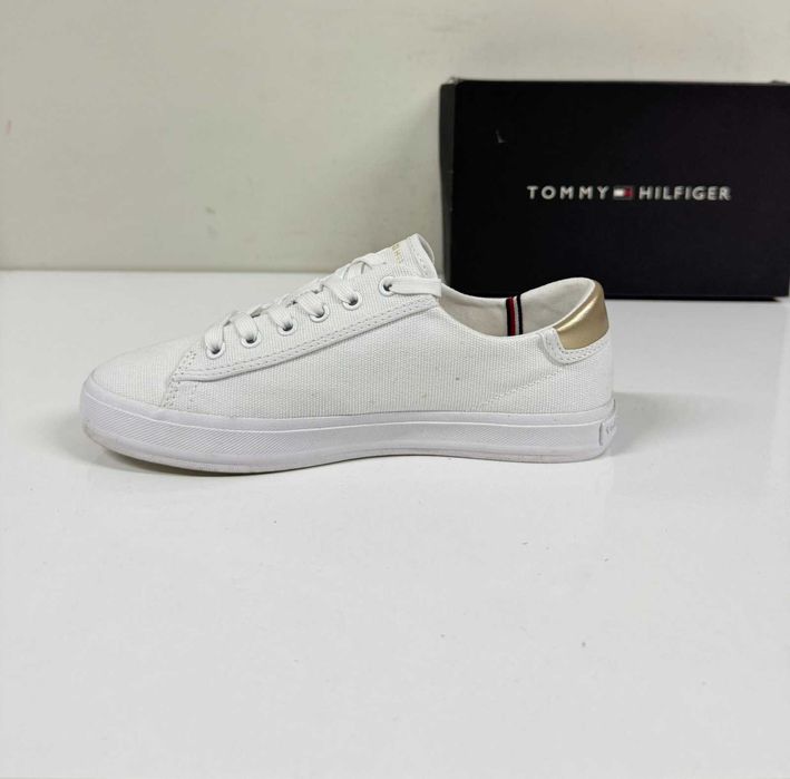 TOMMY HILFIGER Canvas Metallic Heel