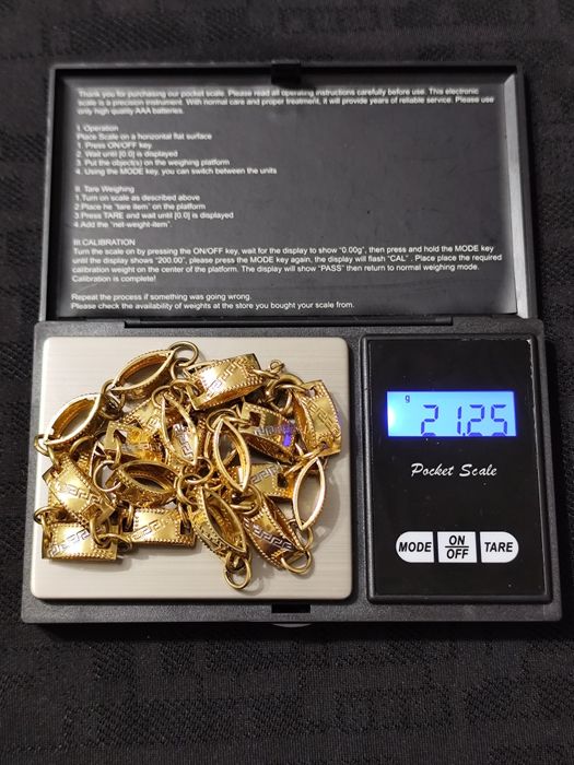 Lanț aur 14k Versace
