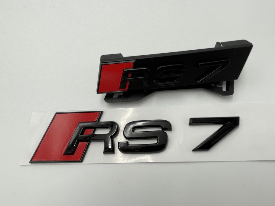 Set Embleme Audi RS7 negru s-line