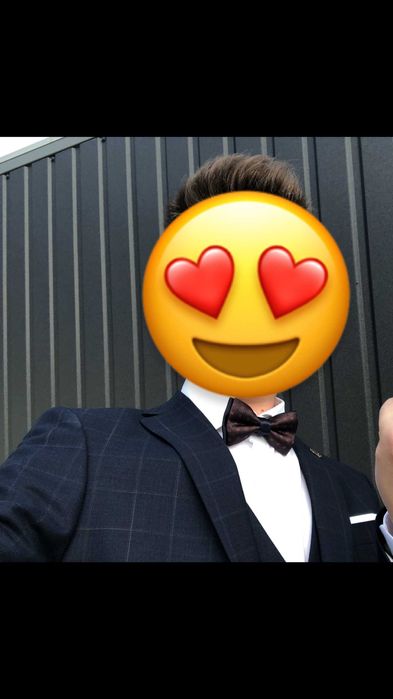 Стилен сватбен / абитуриентски / костюм трисложен (размер S)(46)