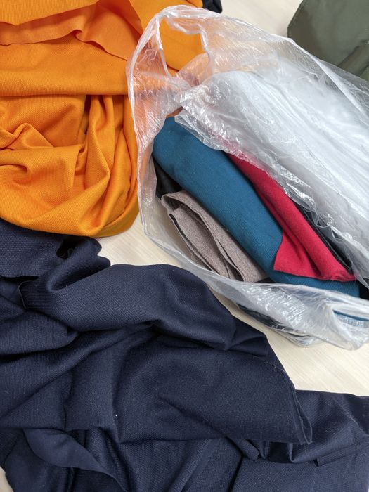 Остатки разных ткани