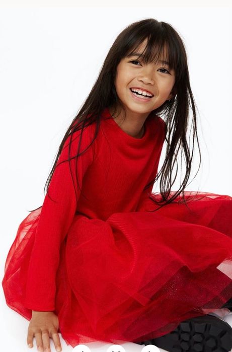 Червени Рокли H&M 92 и 110/116