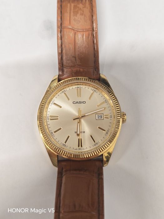 Ceas Casio MTP-1302 Auriu, Analogic, Curea Piele – Original