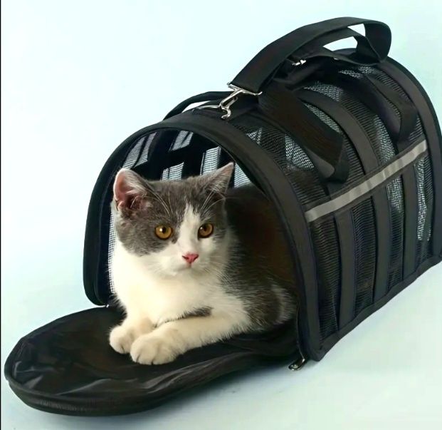 Большая Переноска  для кошек или собачек маленьких. На молнии,