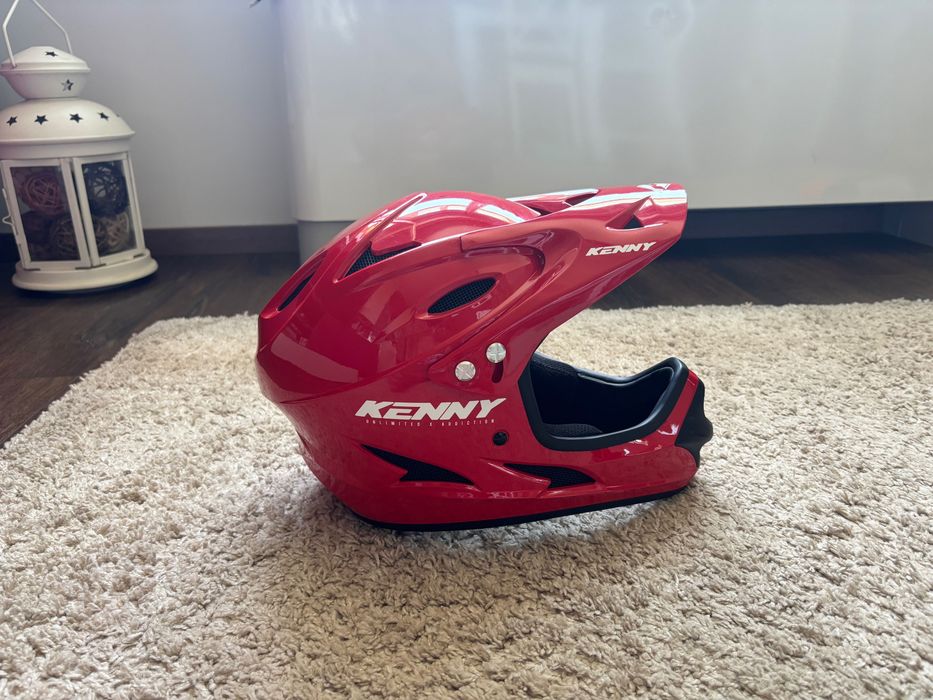 MTB каска KENNY Downhill solid red