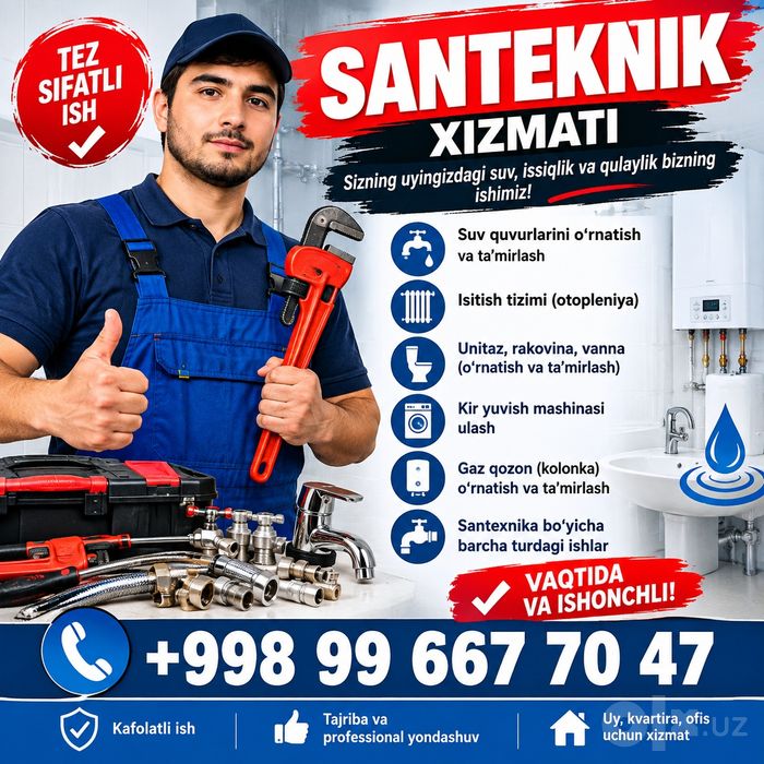 Santexnik usta Samarqand 24/7
